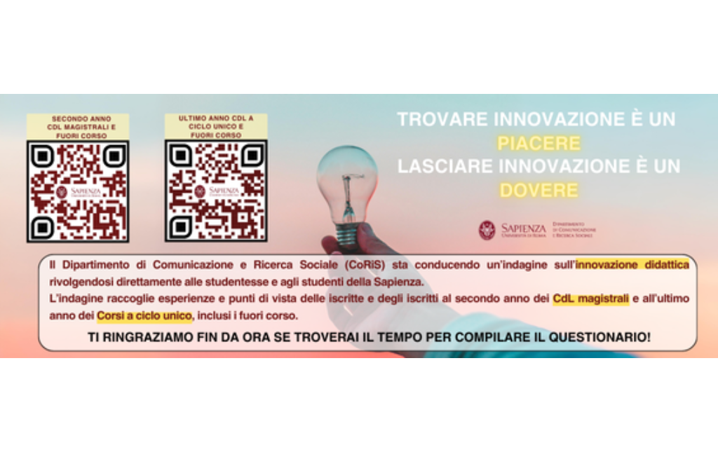 Progetto di ricerca sulla Didattica innovativa - Questionario per studenti